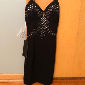 Bebe grommet cut out dress